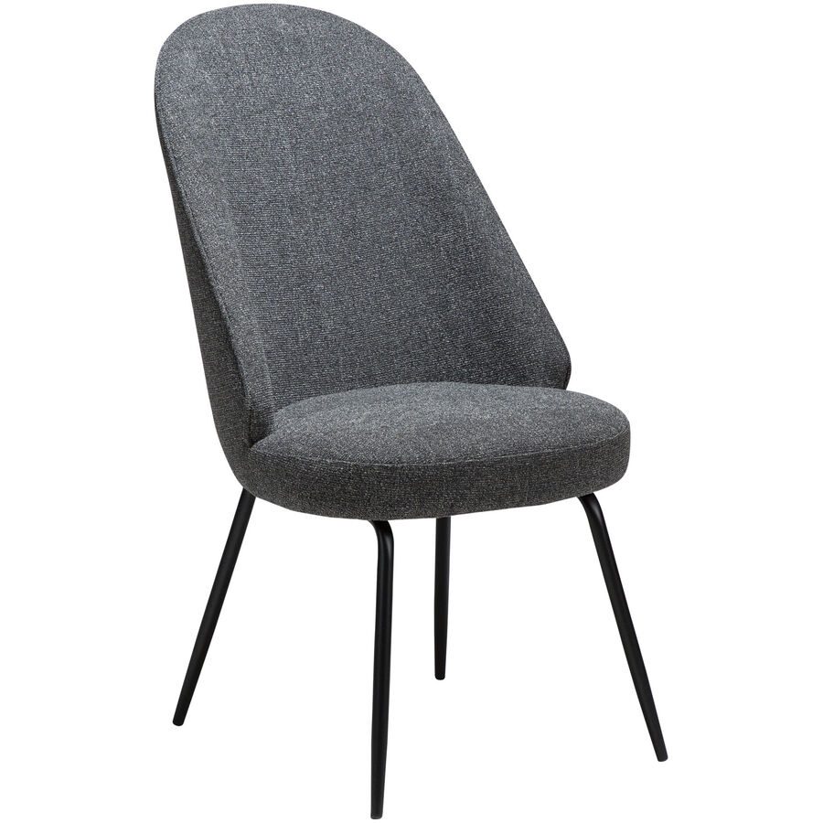 DAN-FORM Stuhl 2er-Set Utopia Grau Stoff 54 cm - Stuhl 2er-Set