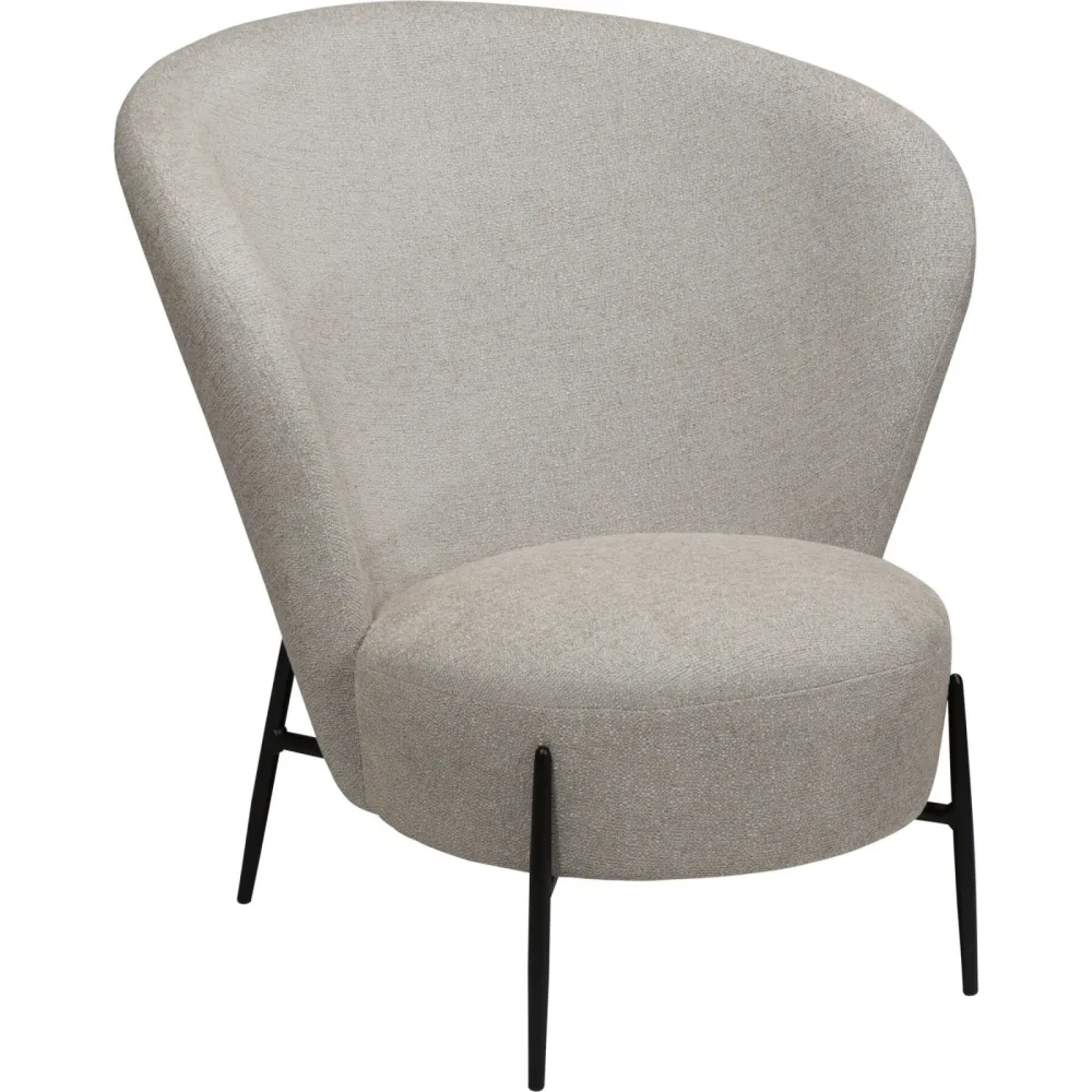 DAN-FORM Sessel Orbit Beige Stoff 84 cm 83 cm - Sessel