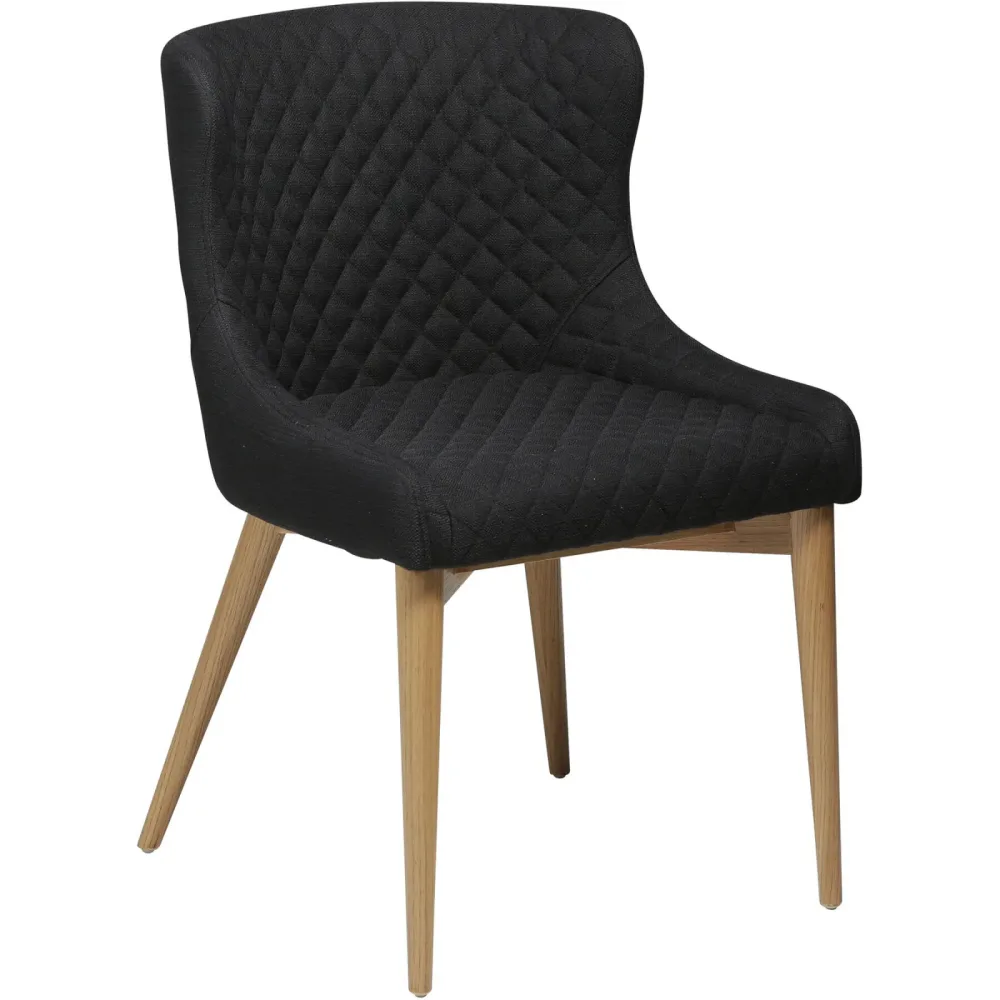 DAN-FORM Stuhl Vetro Schwarz Stoff 50 cm - Farbe: Black - Stuhl