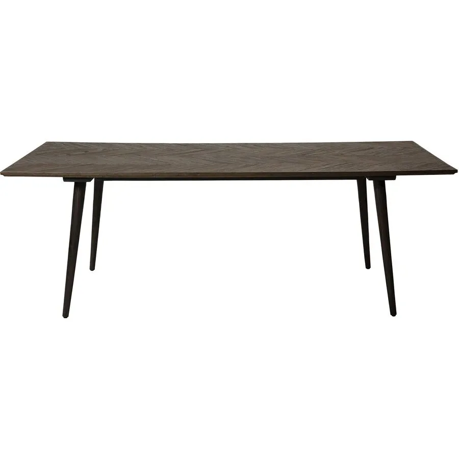 DAN-FORM Esstisch Bone Braun/Schwarz Holz 100 cm - Esstisch