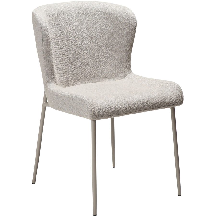 DAN-FORM Stuhl 2er-Set Glam Beige Stoff 50 cm - Stuhl 2er-Set