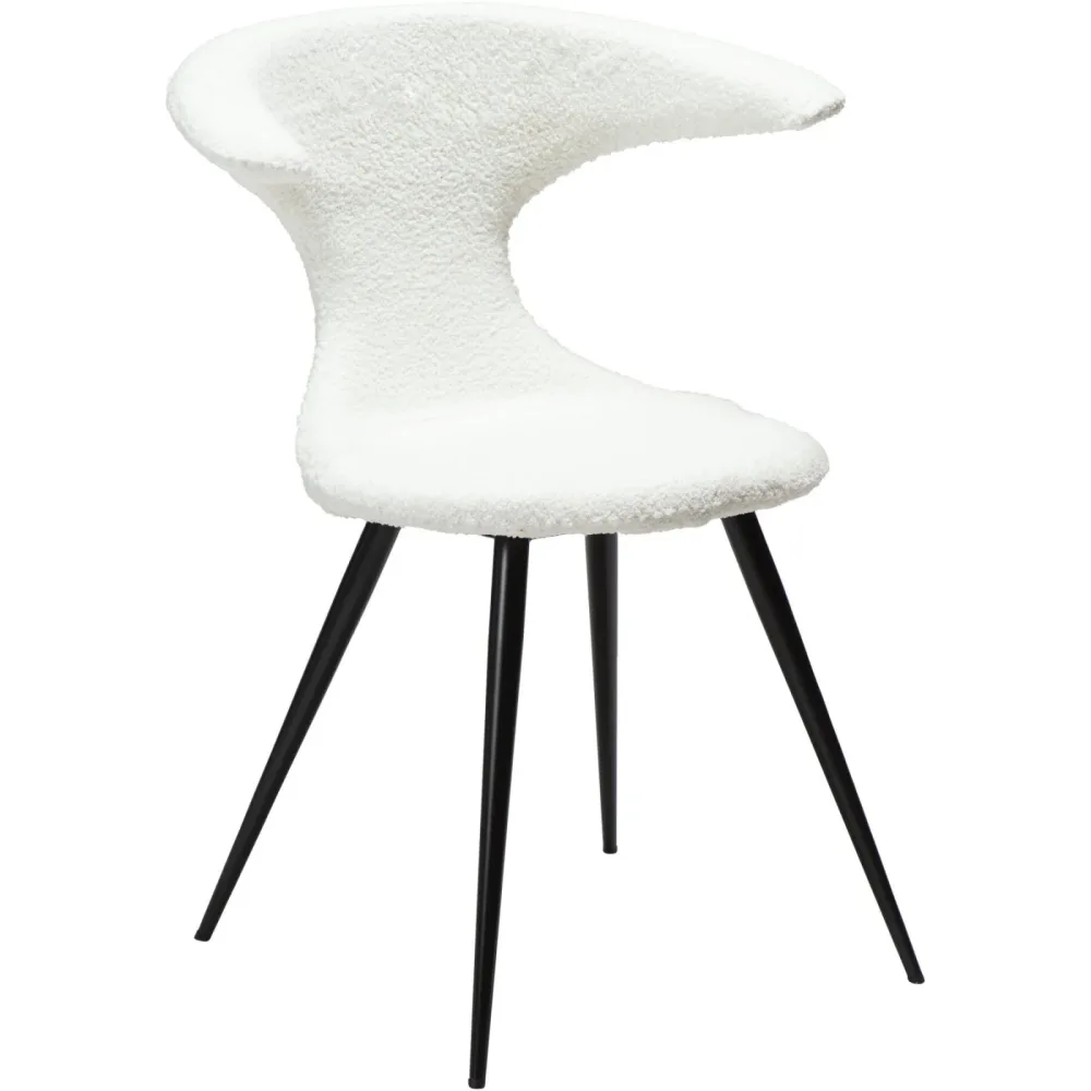 DAN-FORM Stuhl 2er-Set Flair Weiss Stoff 65 cm - Farbe: snow - Stuhl 2er-Set