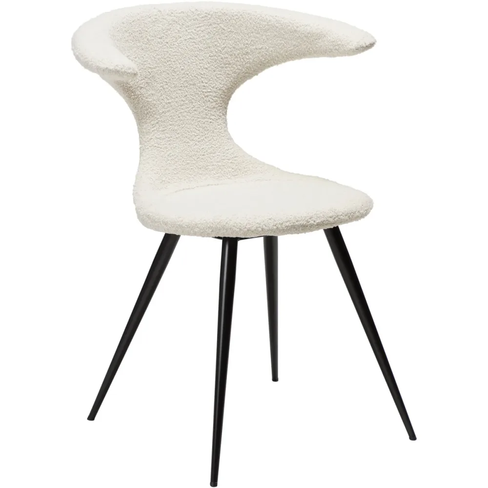 DAN-FORM Stuhl 2er-Set Flair Weiss Stoff 65 cm - Stuhl 2er-Set