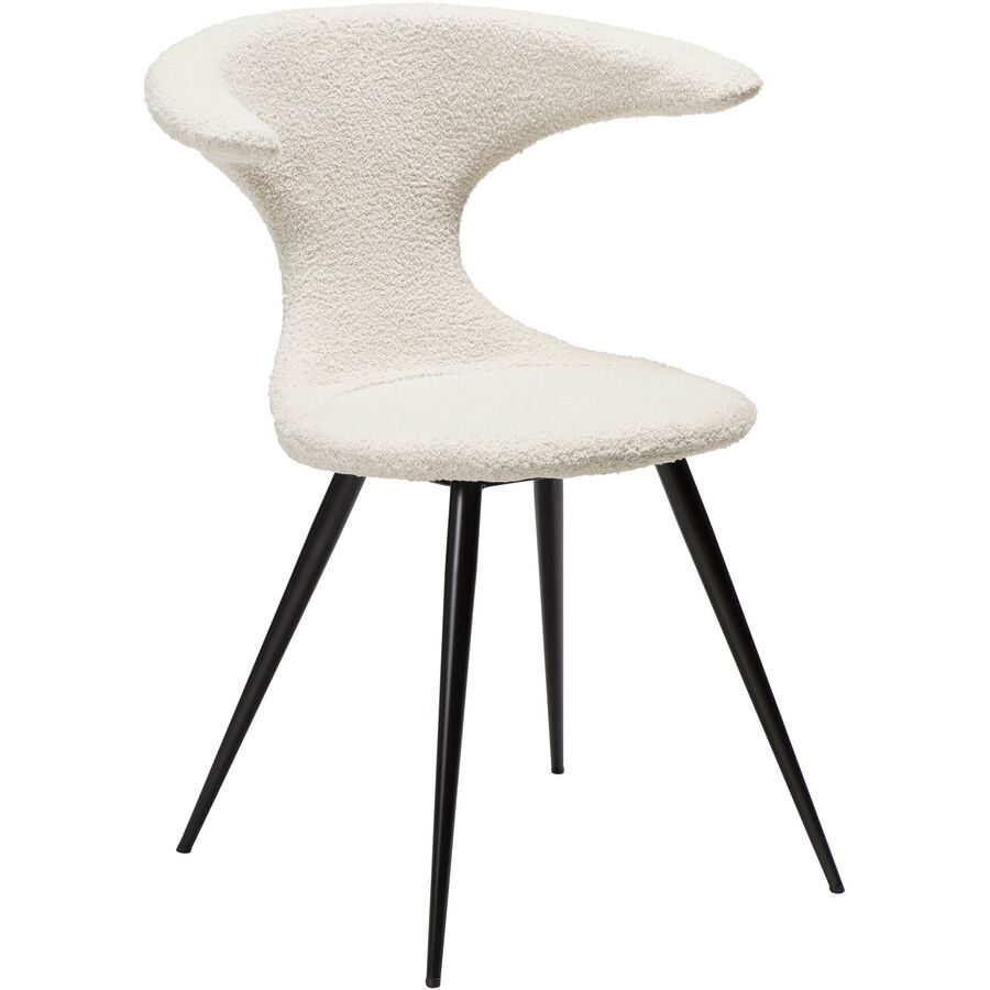 DAN-FORM Stuhl 2er-Set Flair Weiss Stoff 65 cm - Stuhl 2er-Set