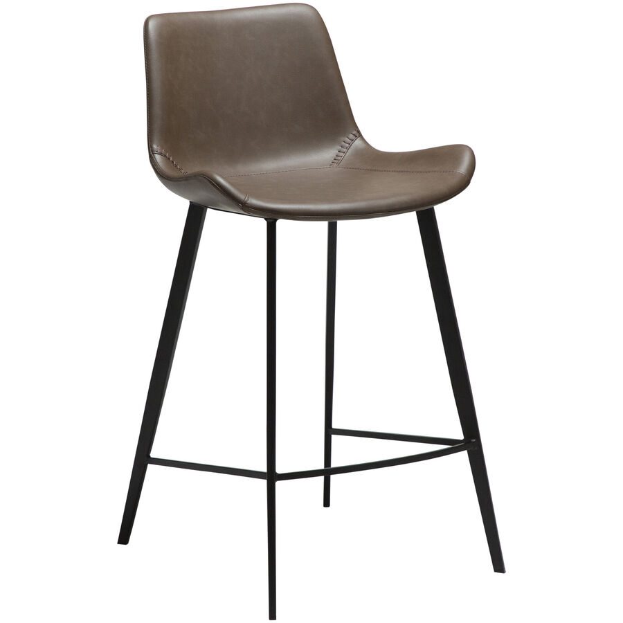 DAN-FORM Barhocker 2er-Set Hype Braun Kunstleder 50 cm 88 cm - Farbe: Brown - Barhocker 2er-Set
