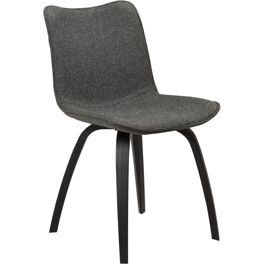 DAN-FORM Stuhl 2er-Set Glee Grau Stoff 47.5 cm - Farbe: Grey - Stuhl 2er-Set