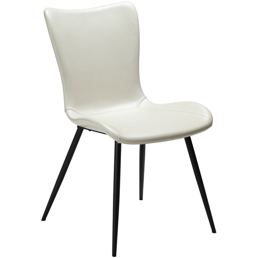 DAN-FORM Stuhl 2er-Set Medusa Beige Kunstleder 49.5 cm - Farbe: hellbeige - Stuhl 2er-Set