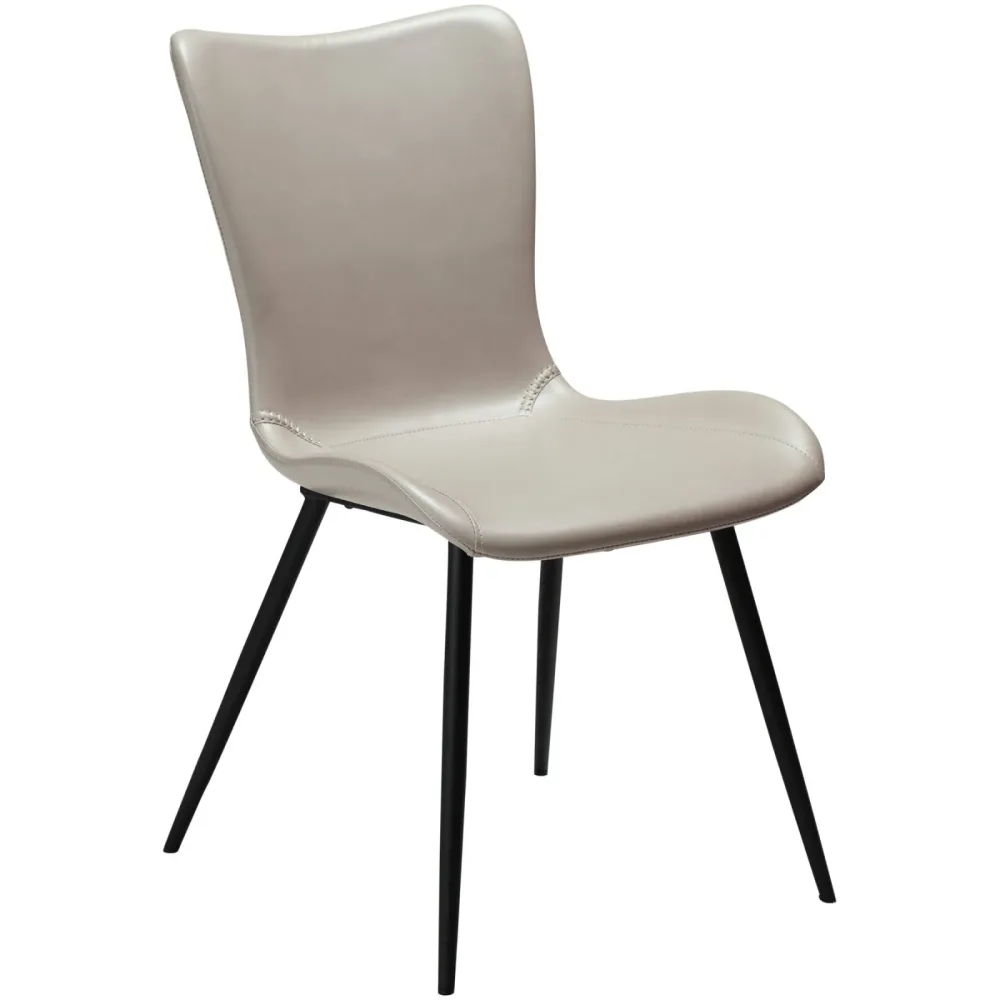 DAN-FORM Stuhl 2er-Set Medusa Beige Kunstleder 49.5 cm - Stuhl 2er-Set