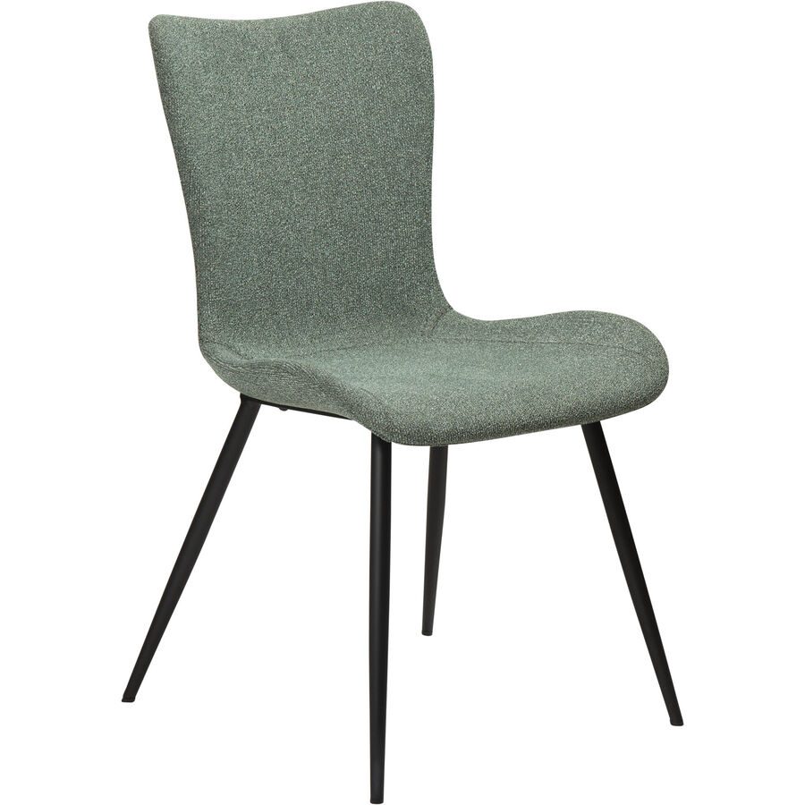 DAN-FORM Stuhl 2er-Set Medusa Grün Stoff 49.5 cm - Farbe: green - Stuhl 2er-Set