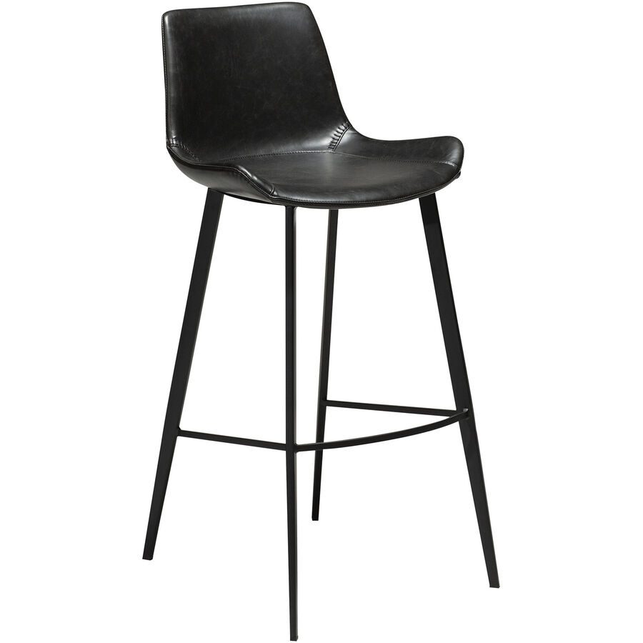 DAN-FORM Barhocker 2er-Set Hype Schwarz Kunstleder/Metall 50.5 cm 101 cm - Material: Kunstleder, Metall - Barhocker 2er-Set