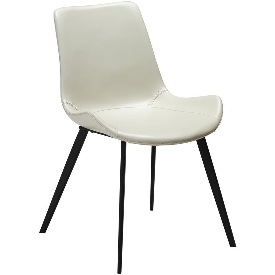 DAN-FORM Stuhl 2er-Set Hype Beige Kunstleder 51 cm - Farbe: hellbeige - Stuhl 2er-Set