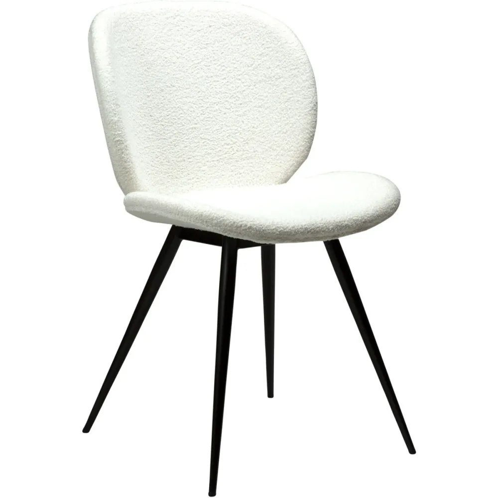 DAN-FORM Stuhl 2er-Set Cloud Weiss Stoff 50 cm - Farbe: schneeweiss - Stuhl 2er-Set