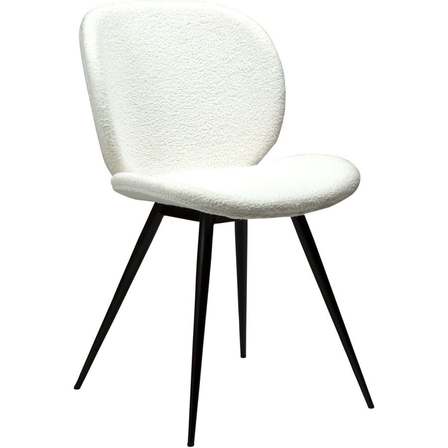 DAN-FORM Stuhl 2er-Set Cloud Weiss Stoff 50 cm - Farbe: schneeweiss - Stuhl 2er-Set