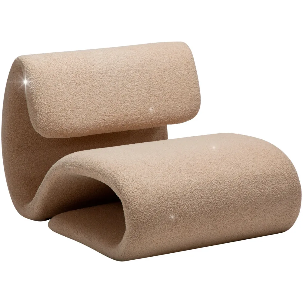 DAN-FORM Sessel Dubna Beige Stoff 77.5 cm 92 cm - Sessel