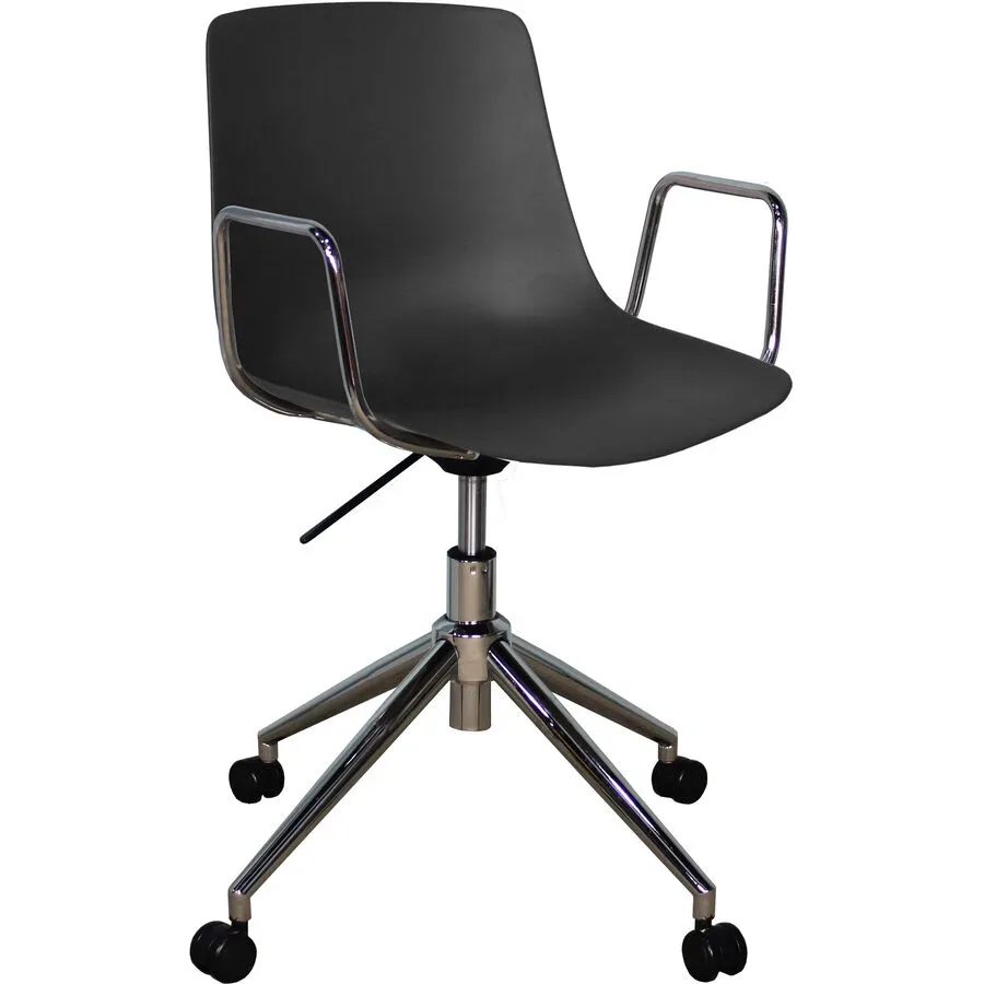 Bürostuhl Livio Schwarz Kunststoff 53.5 cm 82.5 cm - Material: Polypropylen - Bürostuhl