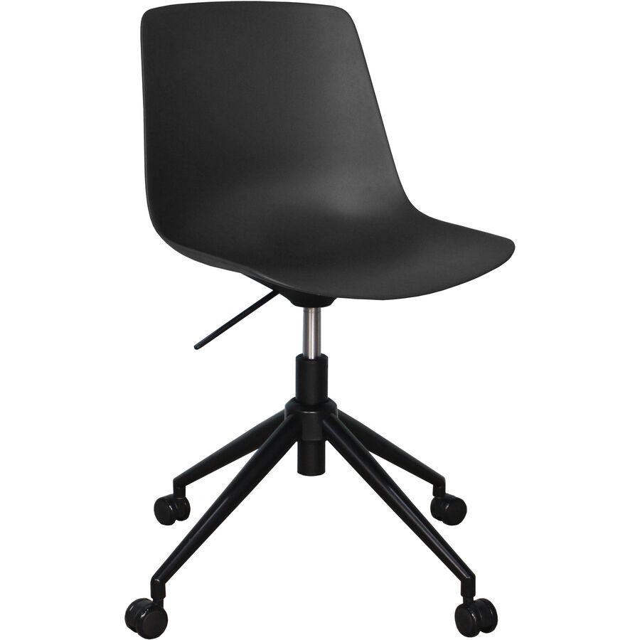 Bürostuhl Livio Schwarz Kunststoff 50 cm 82.5 cm Höhenverstellbar (manuell) - Material: Polypropylen - Bürostuhl