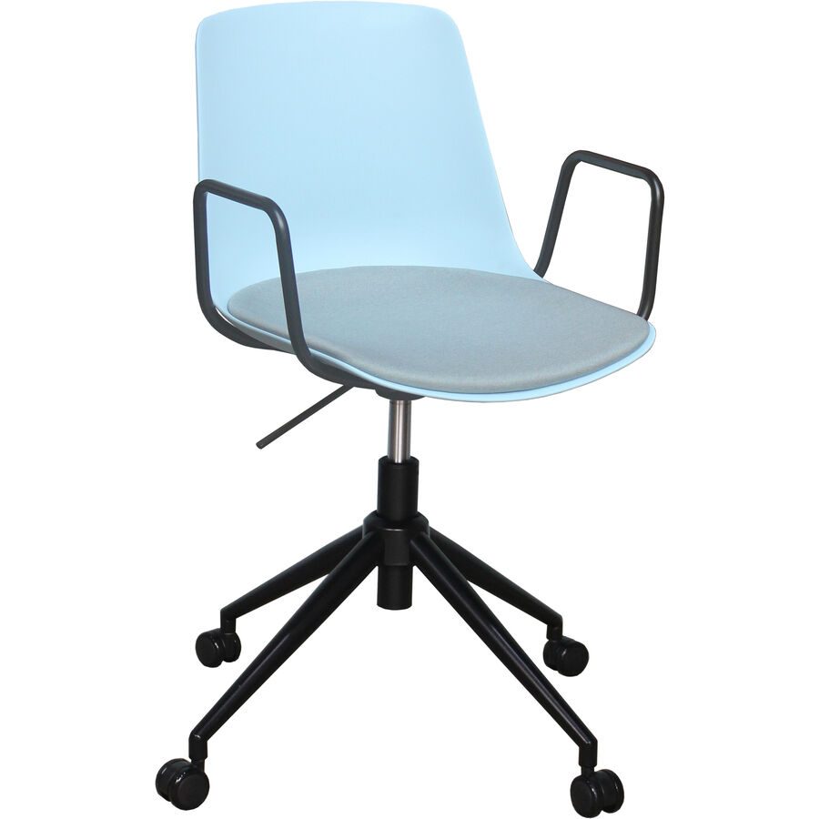 Bürostuhl Livio Blau Kunststoff 53.5 cm 82.5 cm - Material: Polypropylen - Bürostuhl