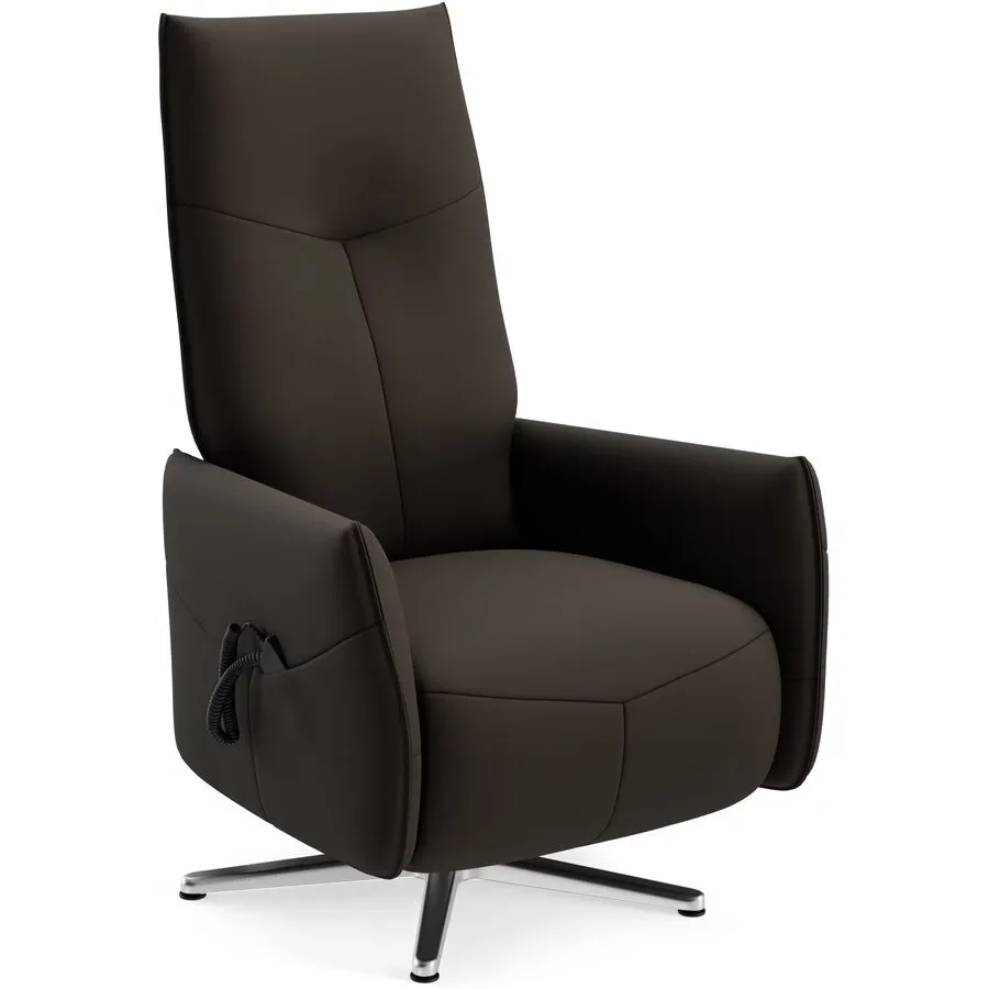 Relaxsessel Jura Braun Stoff 73 cm 161 cm - Farbe: Dunkelbraun - Möbel Konfigurator: Traummöbel individuell zusammenstellen - Relaxsessel