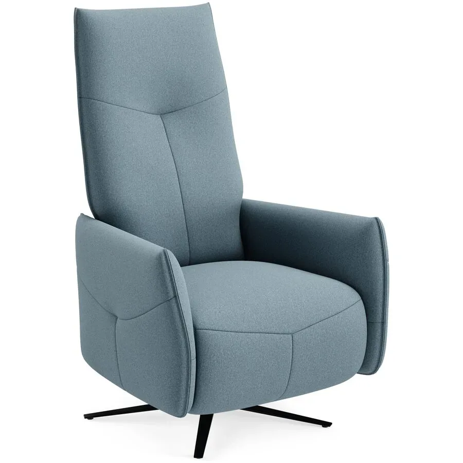 Relaxsessel Jura Blau/Grau Stoff 73 cm 158 cm - Farbe: graublau - Möbel Konfigurator: Traummöbel individuell zusammenstellen - Relaxsessel