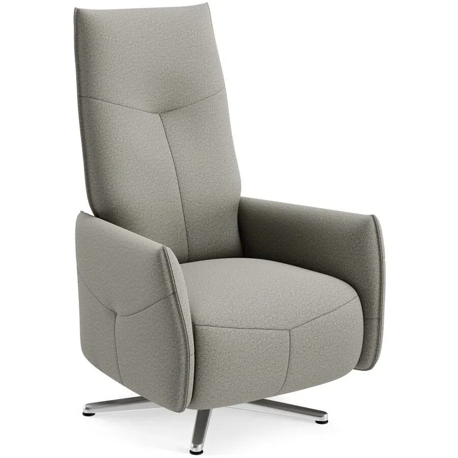 Relaxsessel Jura Grau Stoff 73 cm 158 cm - Farbe: rauchgrau - Möbel Konfigurator: Traummöbel individuell zusammenstellen - Relaxsessel