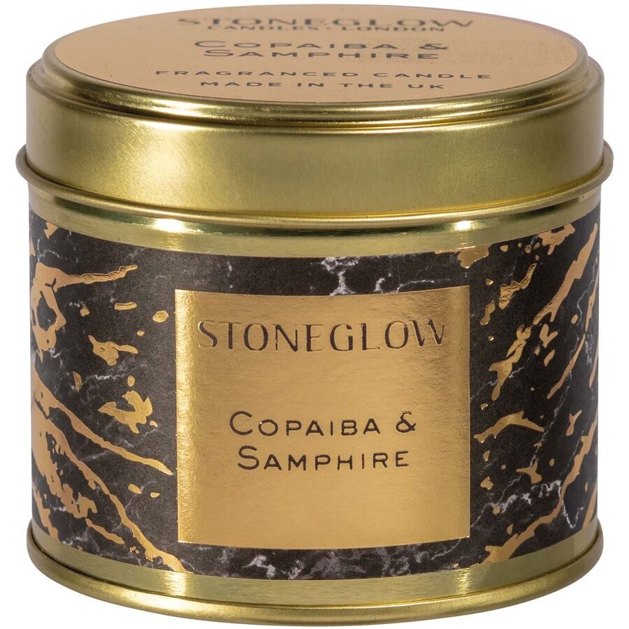 Stoneglow Duftkerze Luna Gold/Schwarz Wachs 7.8 cm - Duftkerze