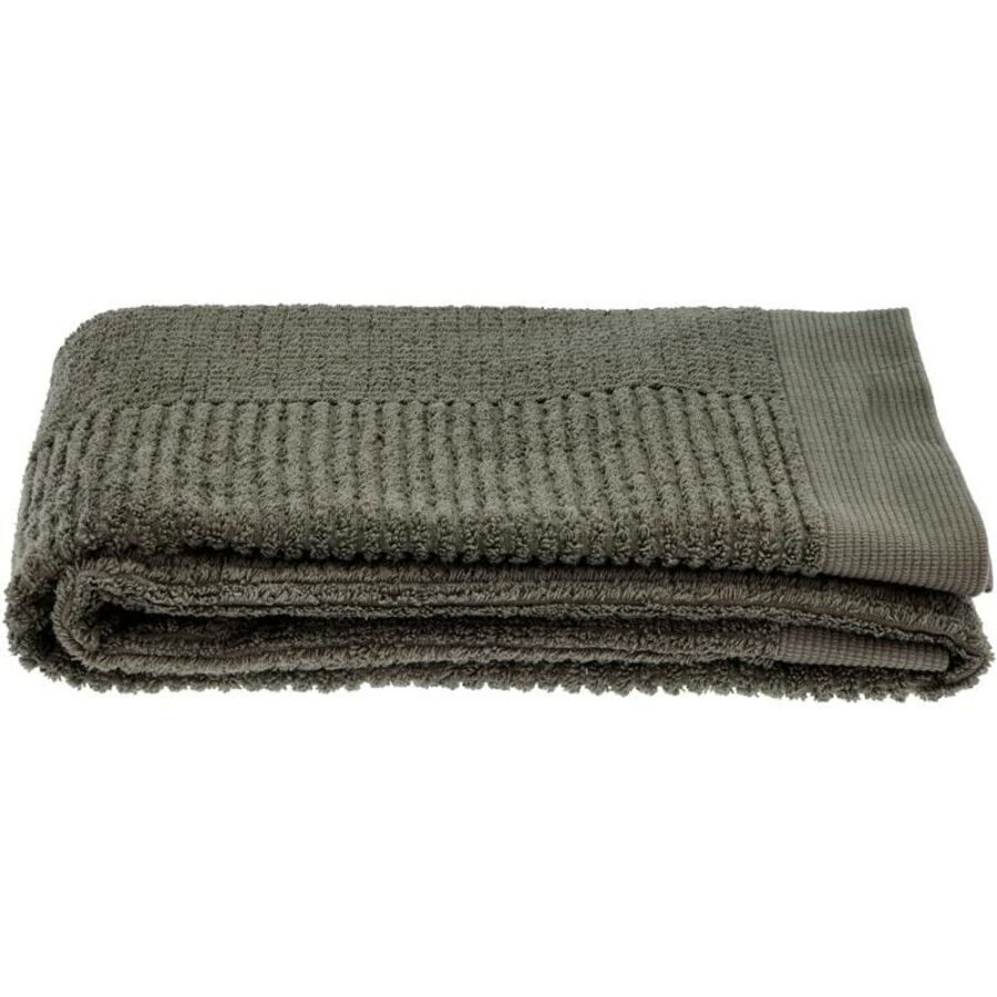 Duschtuch Zone Denmark Grün Baumwolle 70 cm 140 cm - Farbe: Olivegrün - Duschtuch