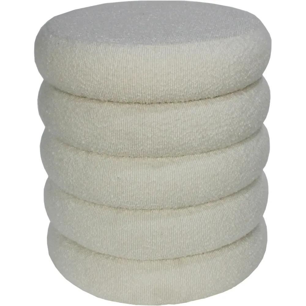 Hocker June Beige Polyester 36.5 cm 36.5 cm - Hocker