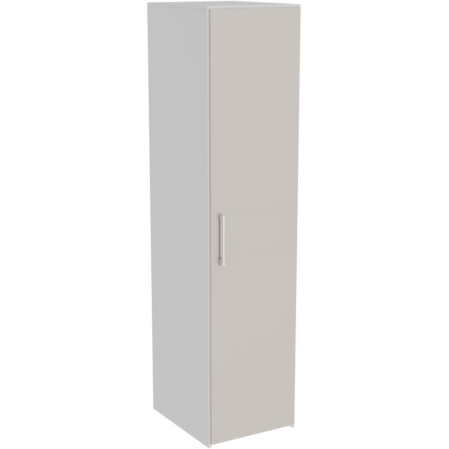 Kleiderschrank Window Grau Holz 50.7 cm 60 cm 213.9 cm - Farbe: lichtgrau - Material: Holzwerkstoff - Möbel Konfigurator: Traummöbel individuell