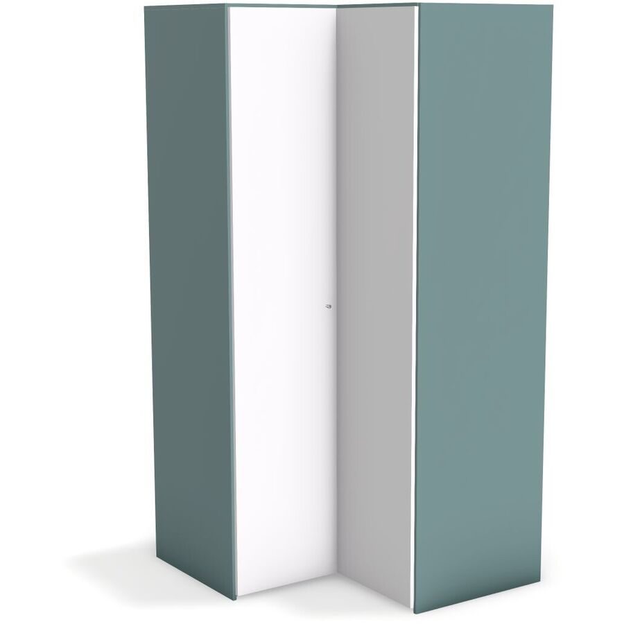 Kleiderschrank Window Grau/Grün Holz 107 cm 108 cm 214 cm - Farbe: grüngrau - Material: Holzwerkstoff - Möbel Konfigurator: Traummöbel individuell