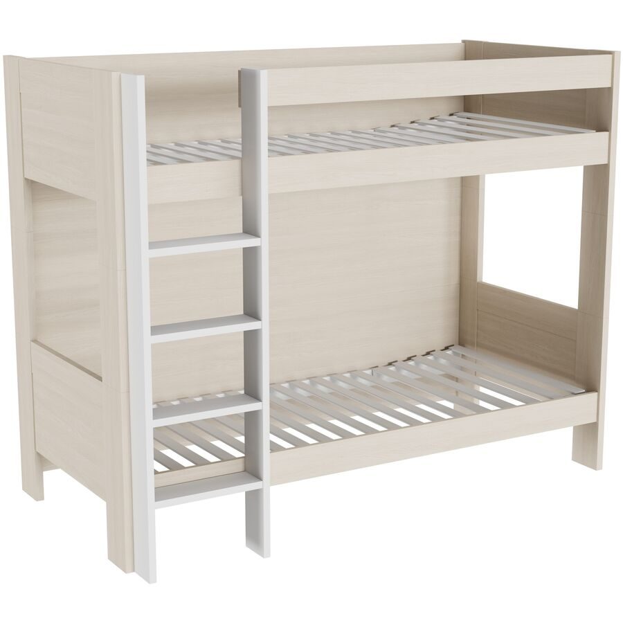 Hochbett Window Braun Holz - Farbe: eiche - Material: Holzwerkstoff - Möbel Konfigurator: Traummöbel individuell zusammenstellen - Hochbett