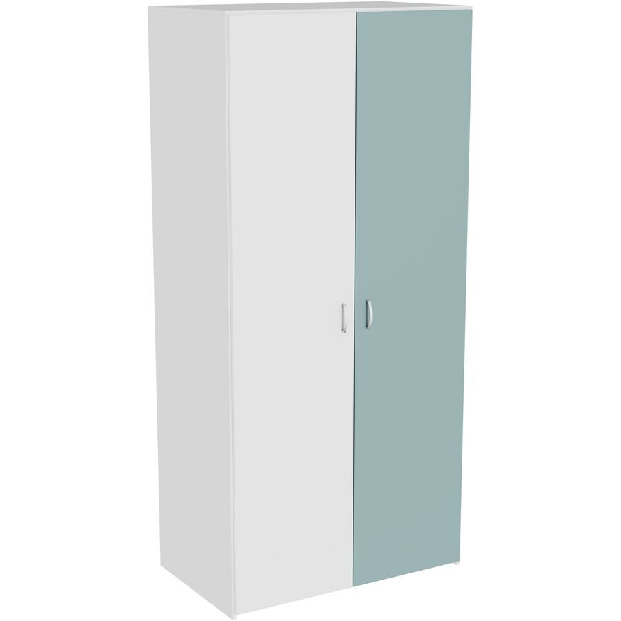 Kleiderschrank Window Weiss Holz 99.5 cm 60 cm 213.9 cm - Material: Holzwerkstoff - Möbel Konfigurator: Traummöbel individuell zusammenstellen -