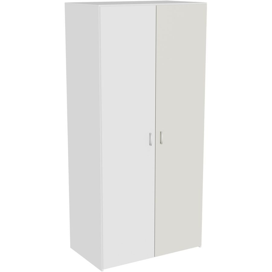 Kleiderschrank Window Weiss Holz 99.5 cm 60 cm 213.9 cm - Material: Holzwerkstoff - Möbel Konfigurator: Traummöbel individuell zusammenstellen -