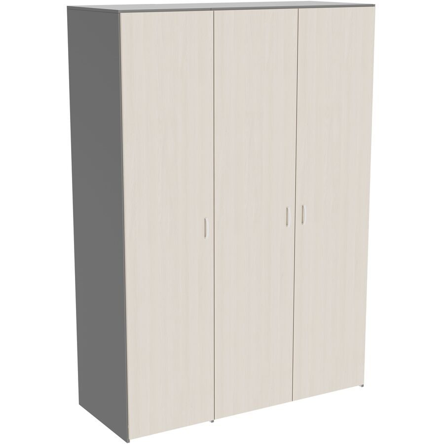 Kleiderschrank Window Grau Holz 148 cm 60 cm 214 cm - Farbe: anthrazit - Material: Holzwerkstoff - Möbel Konfigurator: Traummöbel individuell