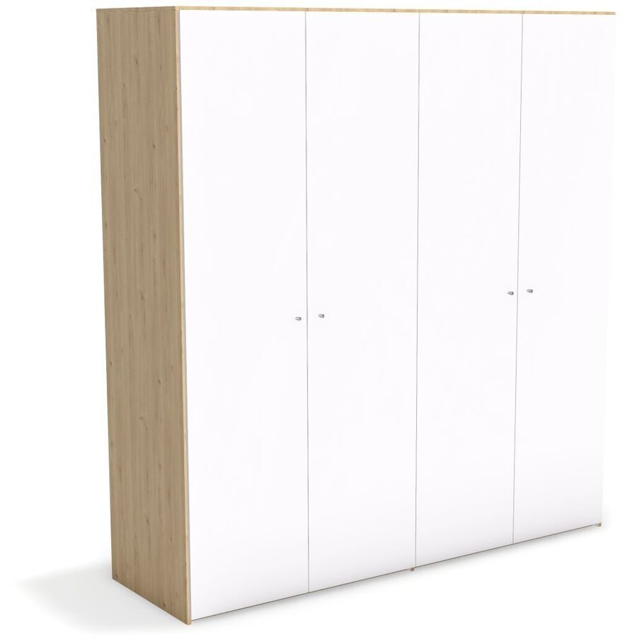 Kleiderschrank Window Braun Holz 197 cm 60 cm 214 cm - Farbe: eiche - Material: Holzwerkstoff - Möbel Konfigurator: Traummöbel individuell