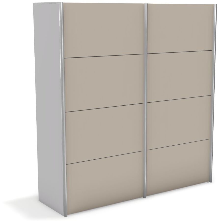Kleiderschrank Window Weiss Holz 197 cm 67 cm 214 cm - Material: Holzwerkstoff - Möbel Konfigurator: Traummöbel individuell zusammenstellen -
