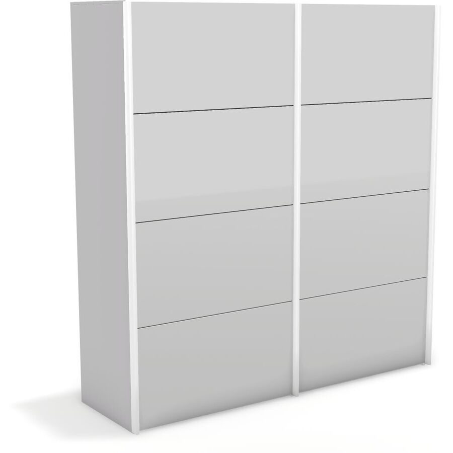 Kleiderschrank Window Weiss Holz 197 cm 67 cm 214 cm - Material: Holzwerkstoff - Möbel Konfigurator: Traummöbel individuell zusammenstellen -