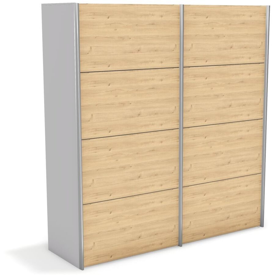 Kleiderschrank Window Weiss Holz 197 cm 67 cm 214 cm - Material: Holzwerkstoff - Möbel Konfigurator: Traummöbel individuell zusammenstellen -