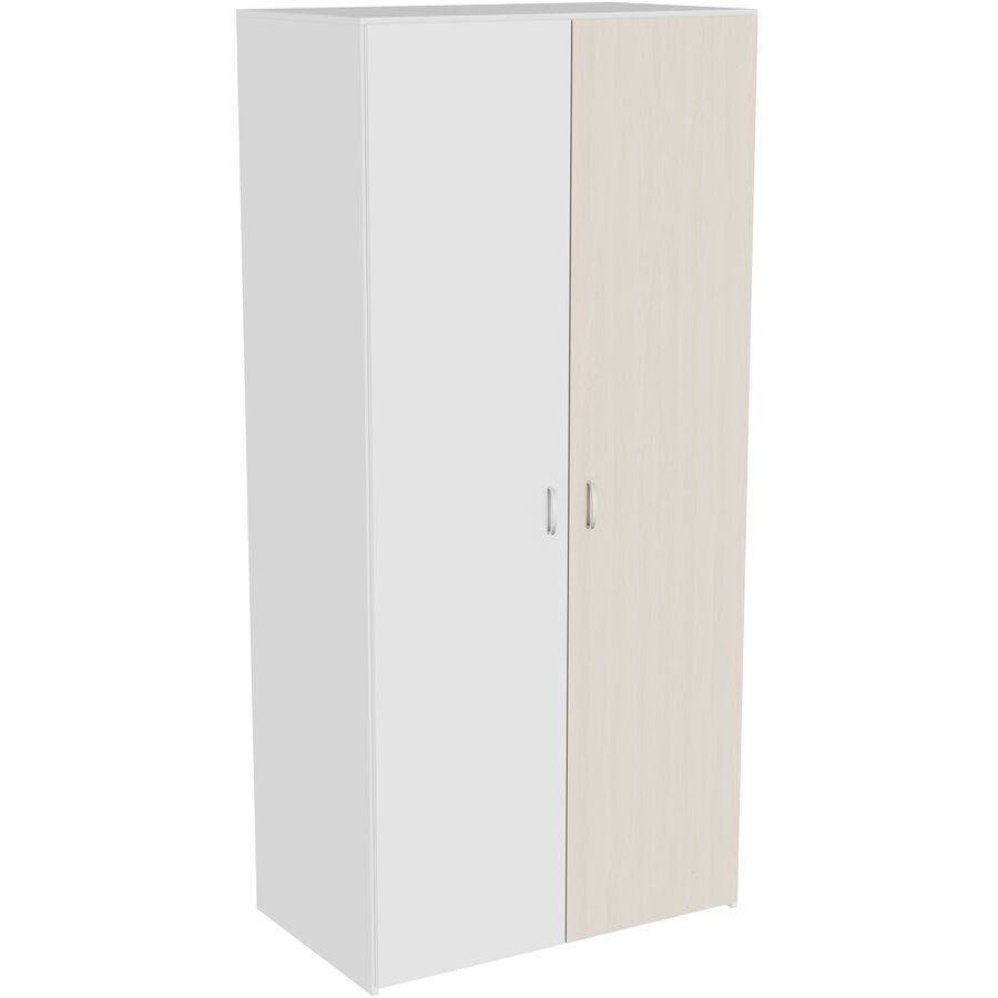Kleiderschrank Window Weiss Holz 100 cm 60 cm 214 cm - Material: Holzwerkstoff - Möbel Konfigurator: Traummöbel individuell zusammenstellen -