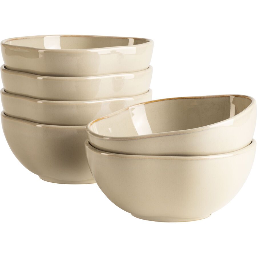 MÄSER Schüssel-Set 6-tlg. Cordelia Beige Steinzeug - Schüssel-Set 6-tlg.