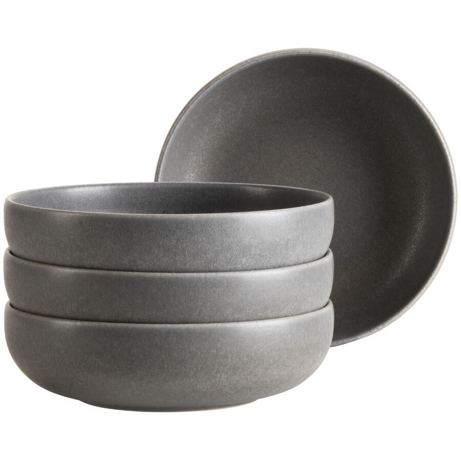 MÄSER Schüssel-Set 4-tlg. Unico Schwarz Steinzeug 16 cm - Schüssel-Set 4-tlg.