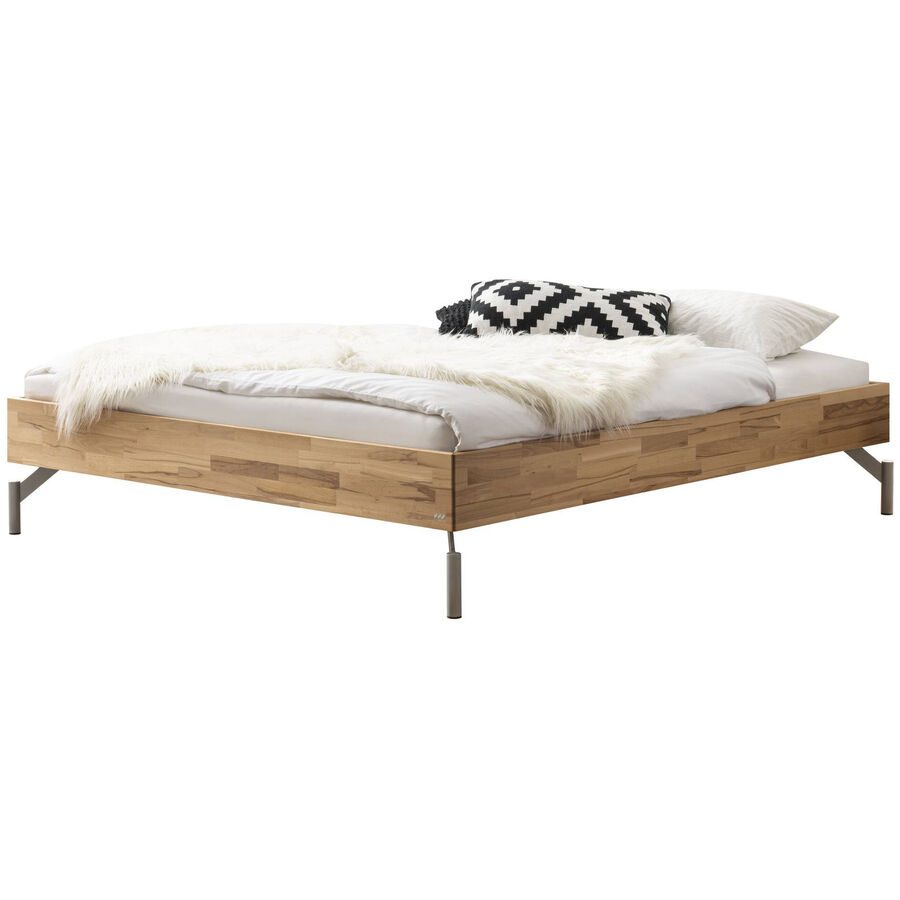 Hasena Bett Sassari Braun Holz 90 x 200 cm - Farbe: Kernbuche - Material: Kernbuche massiv - Bett