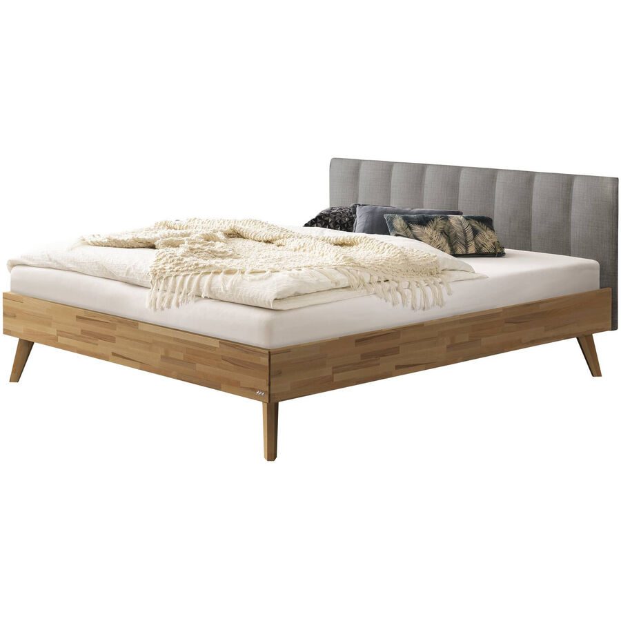 Hasena Bett Sassari Braun Holz 180 x 200 cm - Farbe: Kernbuche - Material: Kernbuche massiv - Bett