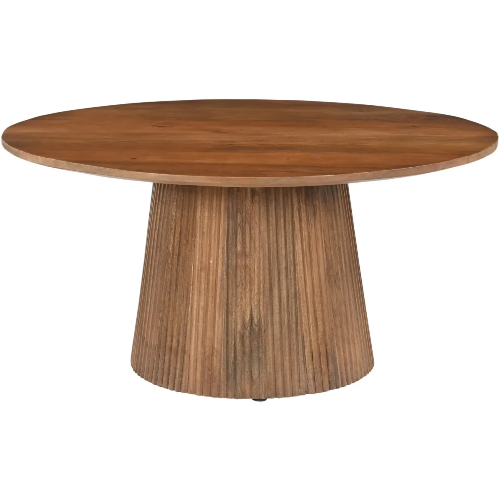 Salontisch Mango Braun Holz 80 cm - Farbe: natur - Material: Mangoholz massiv - Salontisch