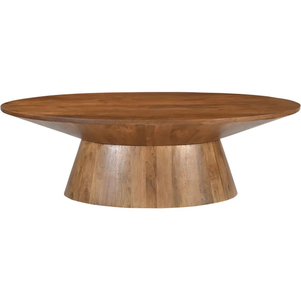Salontisch Mango Braun Holz 130 cm - Farbe: natur - Material: Mangoholz massiv - Salontisch