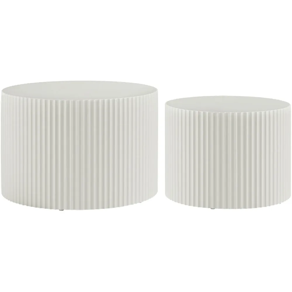 Salontisch Habit Weiss Holz 60 cm - Farbe: natur/weiss - Material: Holzwerkstoff - Salontisch