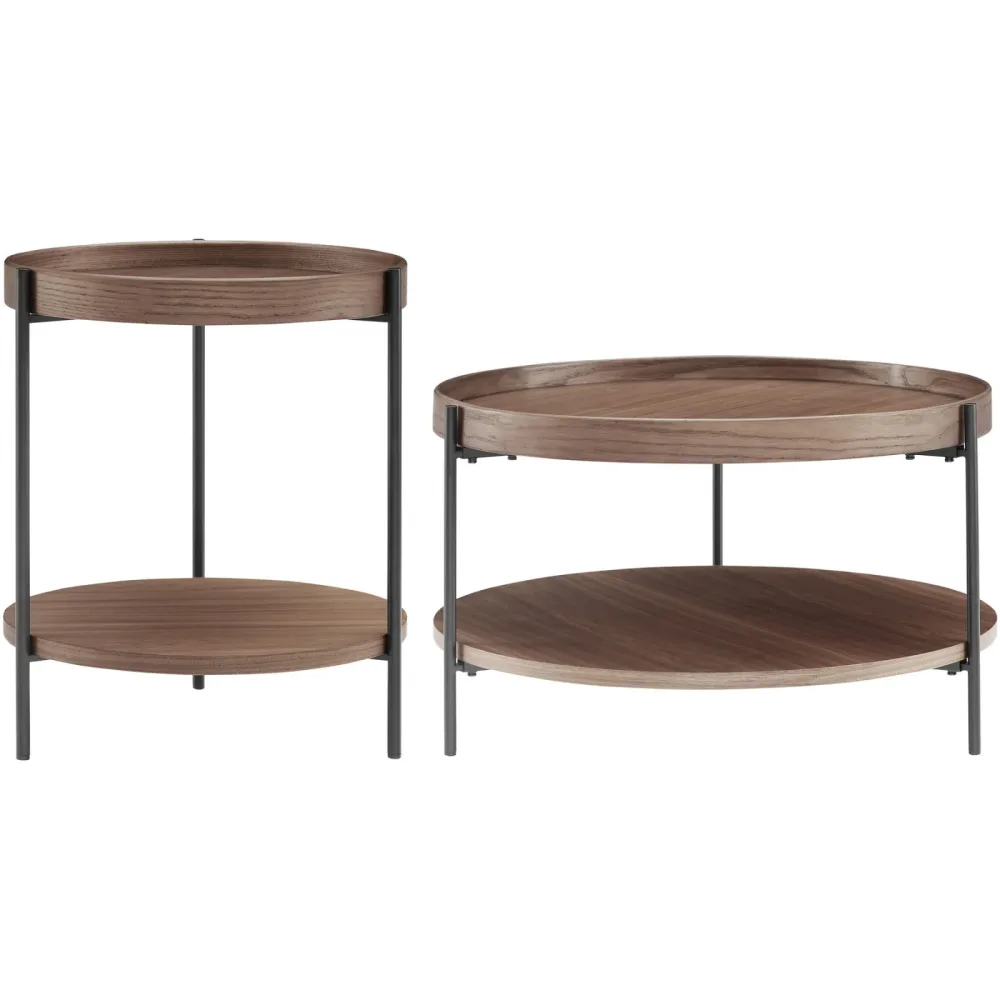 Salontisch Habit Braun Holz 69 cm - Farbe: Walnuss - Material: Holzwerkstoff - Salontisch