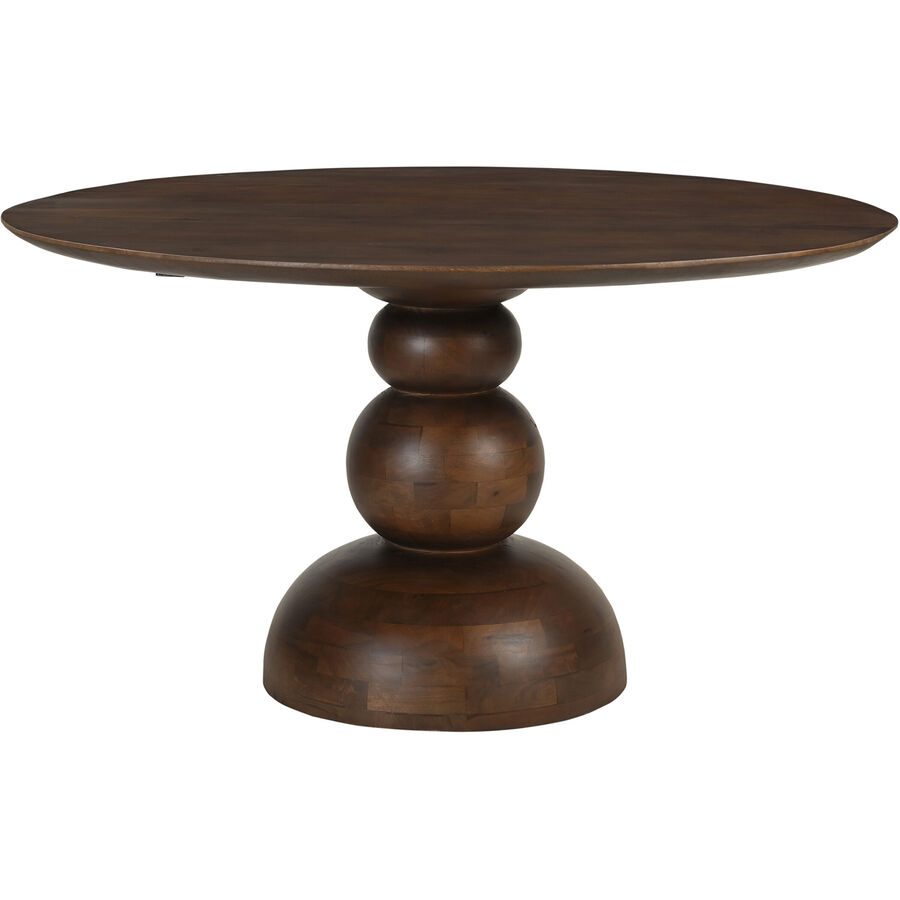 Tisch Rondo Braun Holz 130 cm - Material: Mangoholz massiv - Tisch