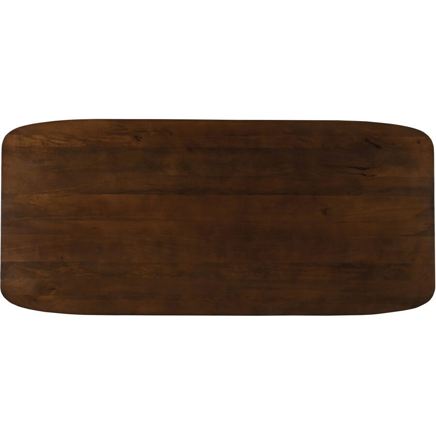 Tischplatte Rondo Braun Holz 200 cm - Material: Mangoholz massiv - Tischplatte