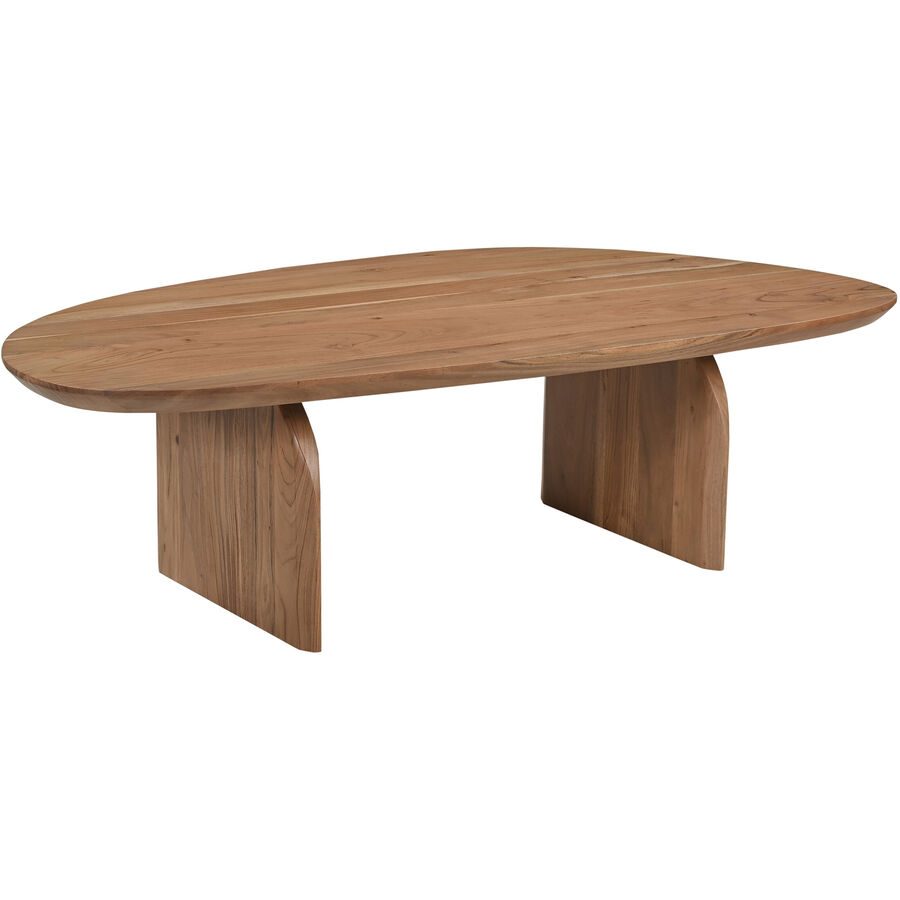 Salontisch Acacia Braun Holz 135 cm - Farbe: natur - Material: Akazie - Salontisch