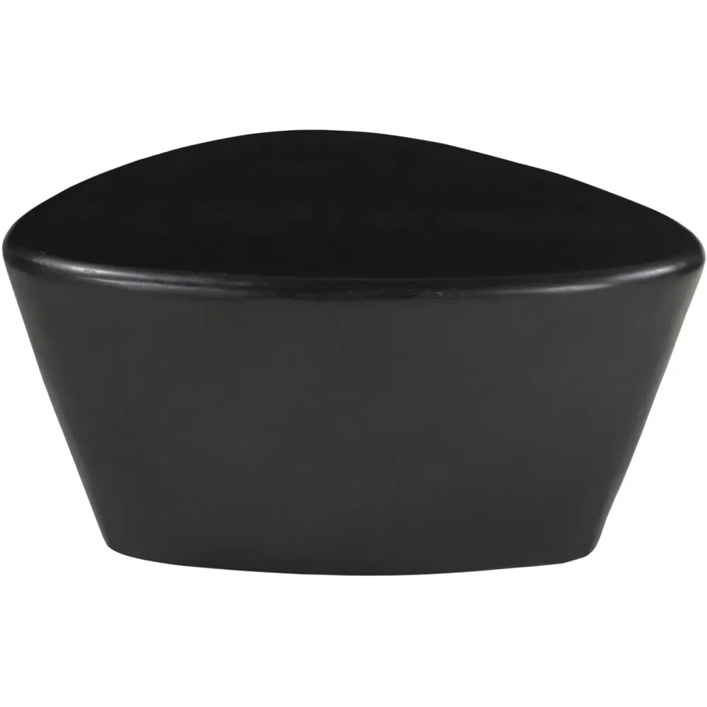 Beistelltisch Smooth Schwarz Holz 70 cm - Material: Mangoholz massiv - Beistelltisch